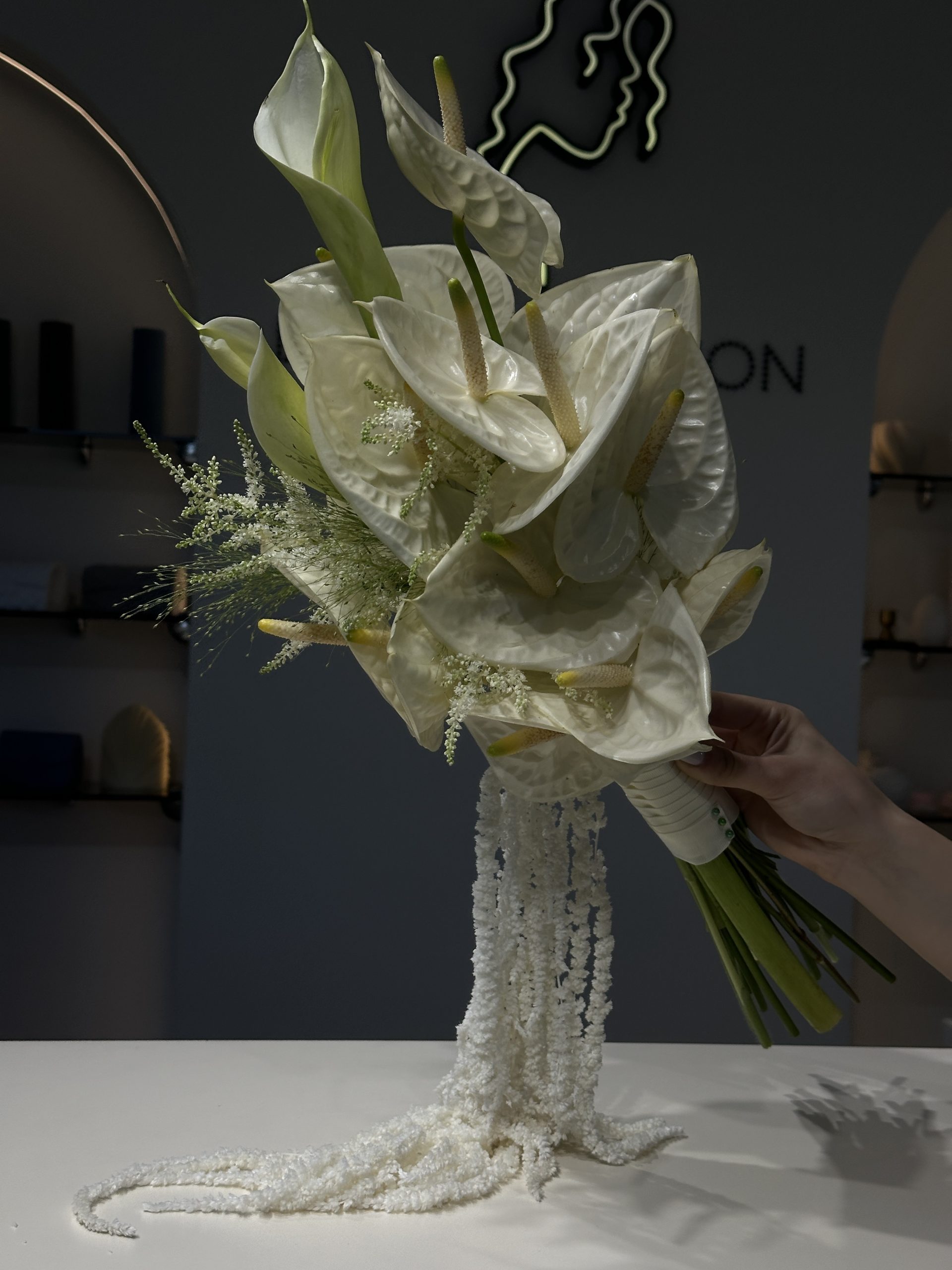 Anthurium Bridal Bouquet - imagine 4