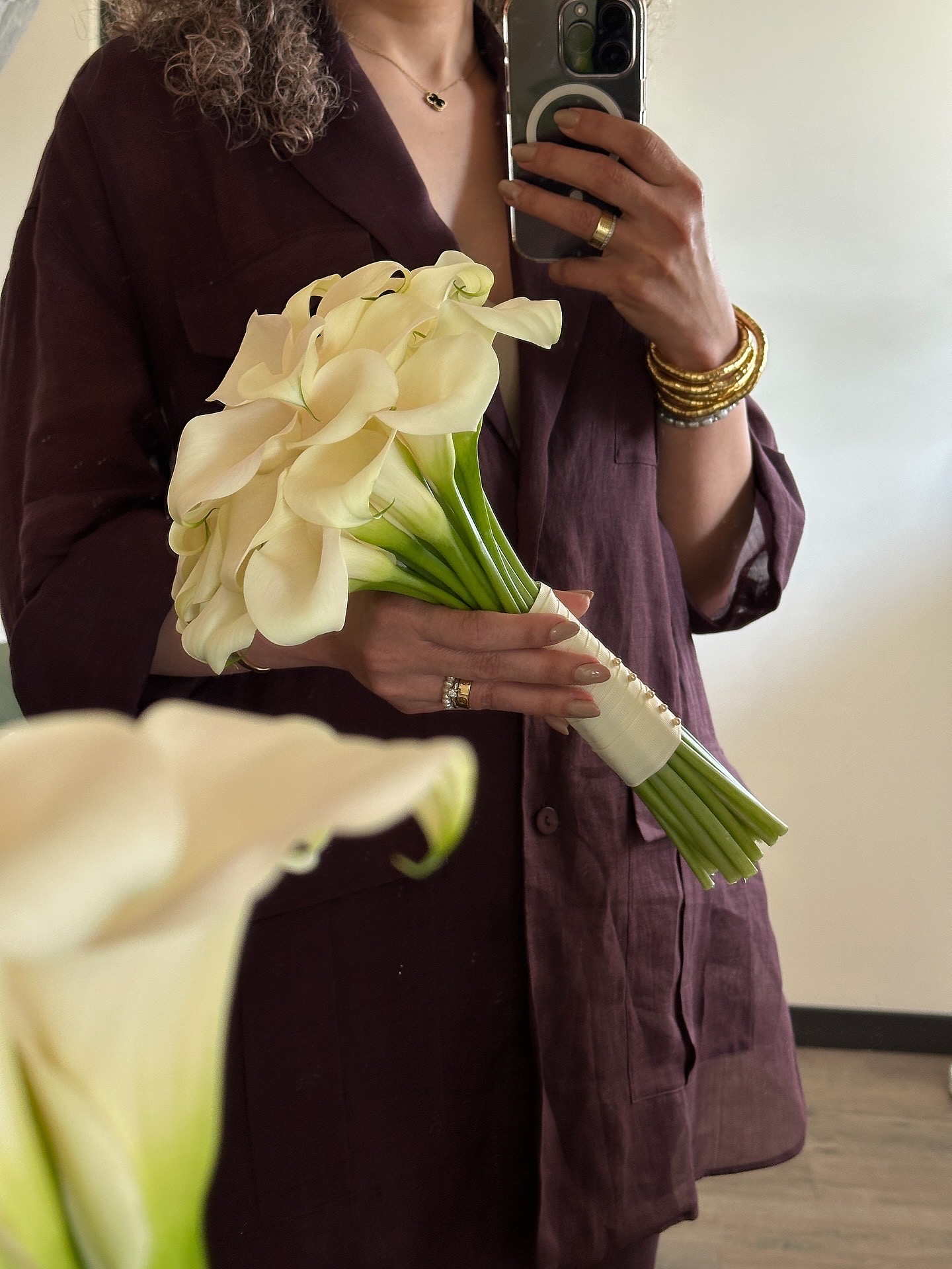 Bridal CALLA bouquet - imagine 6