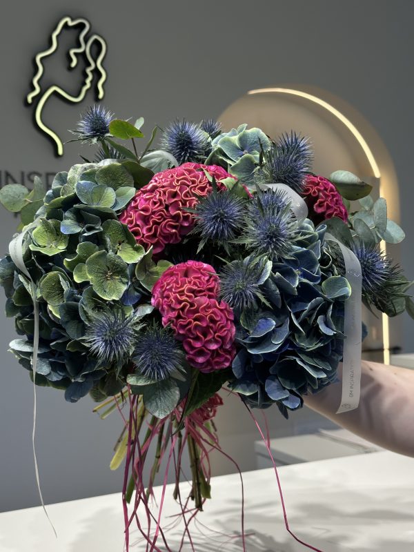 Bouquet Blue Hydrangea - imagine 5