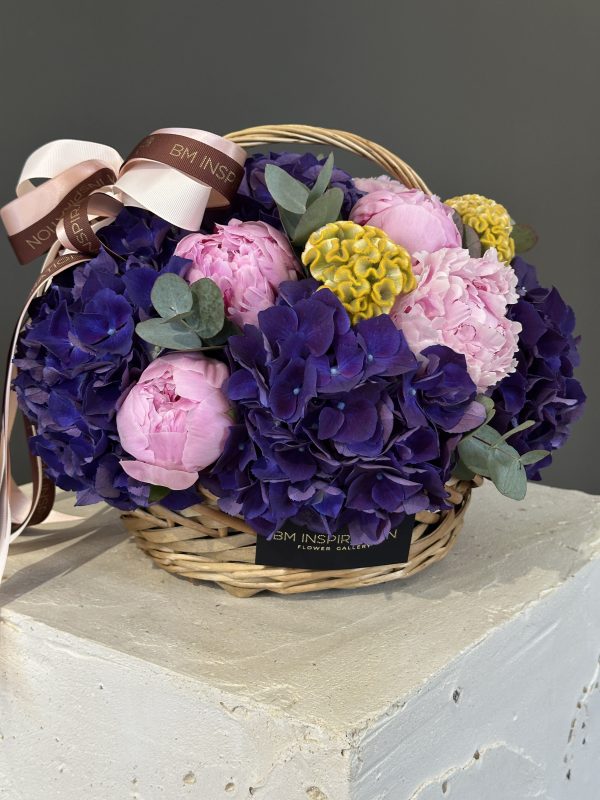 Coș Hydrangea&Peony