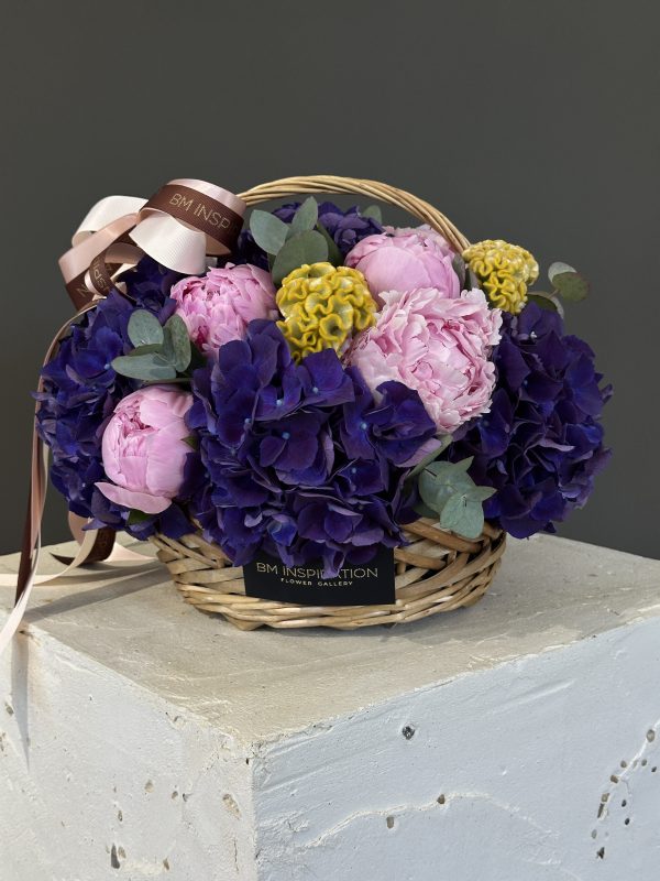 Coș Hydrangea&Peony - imagine 7